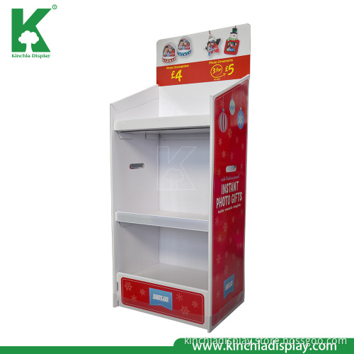 Easy Assemble Supermarket Children Toy Product Corrugated Floor Shelf Display Stand